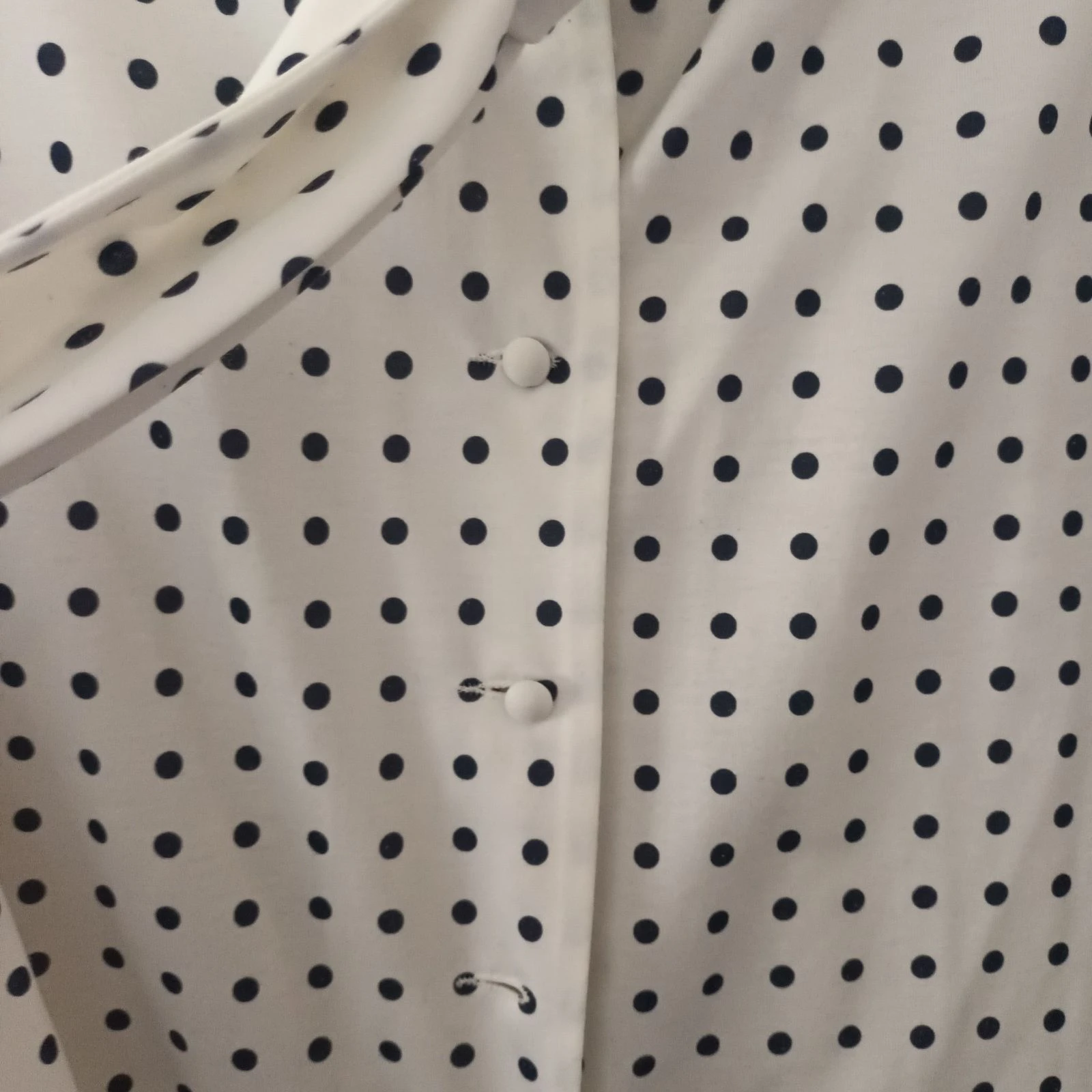 Chique vintage Marcel Griffon vest met stippen - Lavallière kraag / knoop maat 40 – photo 6